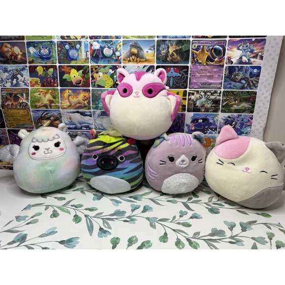 Squishmallows Other - Squishmallows Lot of 5‎ Safiyah Zebra Winona Pegacorn Brixton Tabitha Karina 6"